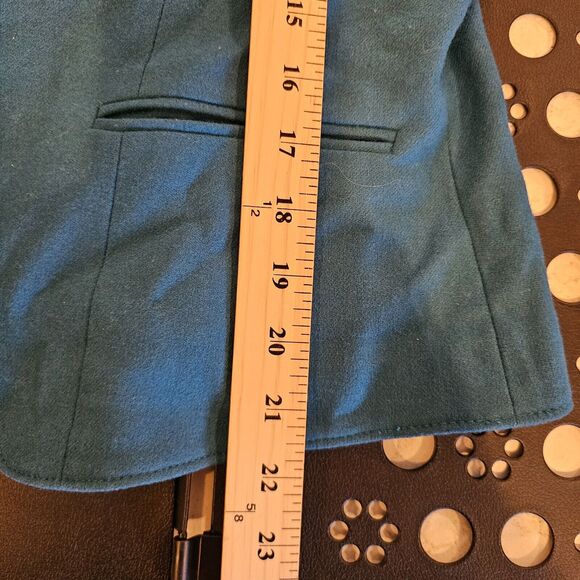 VTG Pendleton Women's 12 100% Pure Virgin Wool Lined 3 Button Blue Blazer USA - Picture 6 of 6